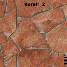 Delap terméskő struktúra lábazat Korall 2