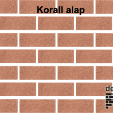 Delap dísztégla struktúra lábazat Korall alap