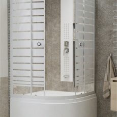 Sanimix 22.44.5 íves zuhanykabin mély zuhanytálcával 90 x 90 x 205 cm