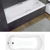 Besco Aria Prosafe egyenes akril fürdőkád 140x70 - Kisebb mélységű kád (34 cm) - WAA-140-PS - Image 4