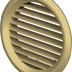 Vents MV bvs műanyag szellőzőrács csőcsatlakozóval - bézs - Ø150 mm