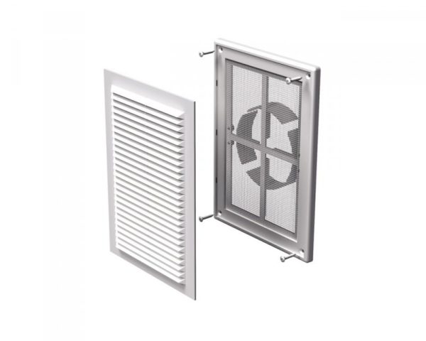 Vents MV 160 VDs műanyag szögletes szellőzőrács csőcsatlakozóval