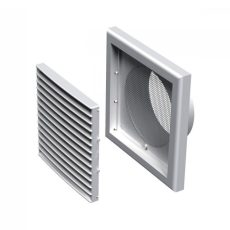 Vents MV 100 Vs műanyag szögletes szellőzőrács csőcsatlakozóval