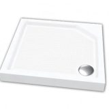 H2O Zéno Slim szögletes akril zuhanytálca 90x90 szifonnal