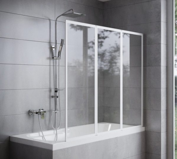 Sanimix 22.3030.5 háromrészes kádparaván 140 x 120 cm