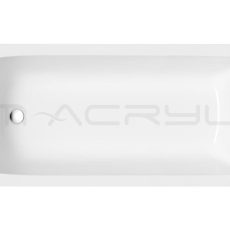 M-acryl Mira egyenes akril fürdőkád kádláb szettel