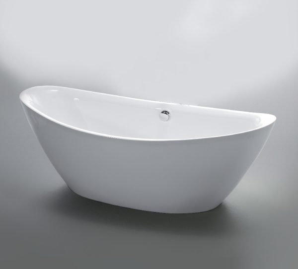Wellis Arezzo White egyenes térben álló akril fürdőkád 180 x 87 x 65