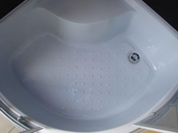 Aqualife Brill 8810A fekete üveghátfalas hidromasszázs zuhanykabin - Image 4