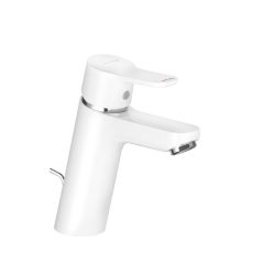 Kludi Pure & Easy mosdó csaptelep 100 leeresztő szeleppel 372909165 - fehér színben