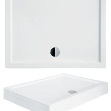 Besco Alpina C szögletes zuhanytálca 80 × 100 × 14 cm - BAA-10814-P