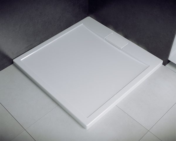 Besco Axim szögletes zuhanytálca 80 x 80 x 4,5 cm - BAX-80-KW - Image 9