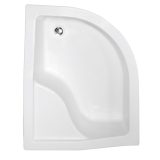 Besco Maxi íves mély zuhanytálca 80 × 100 × 38,5/45 cm - jobbos - BAM-100-NP + OAB-100-NS - Image 3