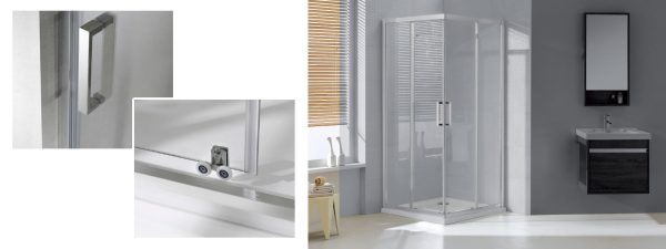 Wellis Apollo Easy Clean szögletes zuhanykabin 90 x 90 x 190 cm WC00474 - Image 3