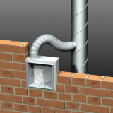 Vents Vents KV 80 Falba Süllyeszthető Ház VNV-1 Ventilátorokhoz Műanyag Kivitel - Image 2