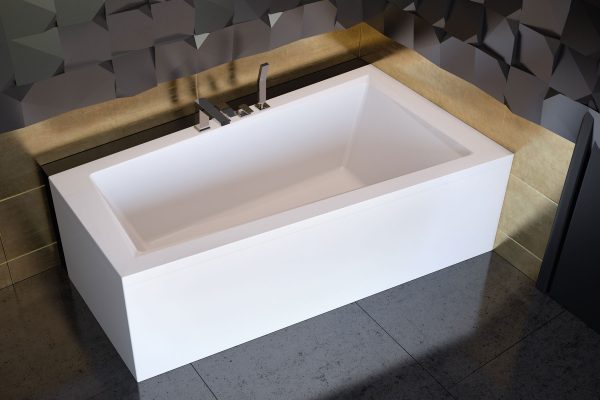 Besco Intima aszimmetrikus akril fürdőkád 150x85 - balos - WAIT-150-NL