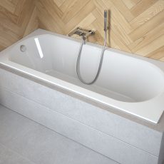 Besco Intrica Slim egyenes akril fürdőkád 170 x 75 cm - WAIN-170-SL