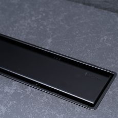 Pestan Confluo Primo Line Matte Black rozsdamentes zuhanyfolyóka