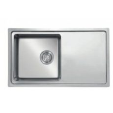 Kevmil MF 860.500 Exkluzív design extra mély egymedencés rozsdamentes mosogató 86 x 50 x 20 cm