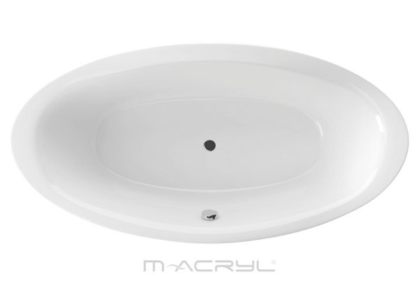 M-acryl Oval különleges akril fürdőkád tartóláb szettel 190 x 95 cm KIFUTÓ
