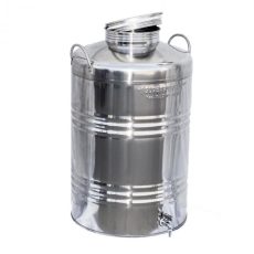 Inox saválló füles tartály 3/8" csappal - 50 literes