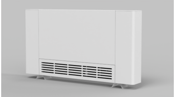 RUBYNOR AMG 890 WiFi extra vékony fan coil - parapetes vagy mennyezeti telepítésre (1,25/2,3 kW -vízoldali csatlakozás bal oldalon) - Image 2