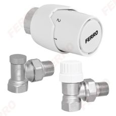Ferro ZTM21 Sarok termosztát szett 1/2”