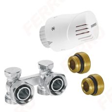 Ferro ZTV02 Univerzális termosztát szett 1/2” sarok