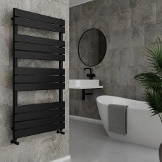 Wasserburg 20.25936B PLANA BLACK Törölközőszárító radiátor 128,8x60