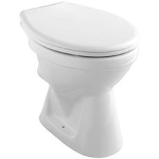 Alföldi Bázis 7093 R1 01 álló wc csésze hátsó kiömléssel és mély öblítéssel Clean Flush