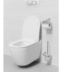 Sanotechnik UNO fehér peremfal nélküli fali WC “soft close” ülőkével GU100