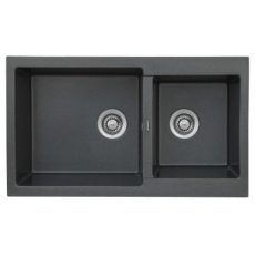 Kevmil Pyramid gránit két medencés mosogatótálca 850 x 500 mm