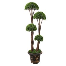 Élethű sűrűlevelű műnövény - Pom Pom gömb buxus - PZ-3-187