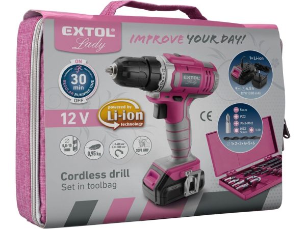Extol Lady 402402 akkus fúrócsavarozó - Image 2