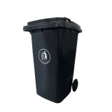 Hulladéktároló 240L fekete - LKU-240F