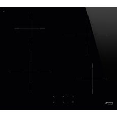 SMEG INDUKCIÓS FŐZŐLAP, Universal design, 60 cm, 4 főzőzóna, fekete üveg