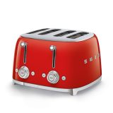 SMEG KENYÉRPIRÍTÓ, retro, 2x2 szeletes, piros - Image 2