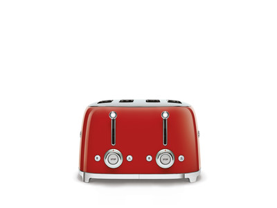 SMEG KENYÉRPIRÍTÓ, retro, 2x2 szeletes, piros - Image 3