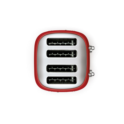SMEG KENYÉRPIRÍTÓ, retro, 2x2 szeletes, piros - Image 4