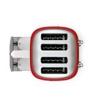 SMEG KENYÉRPIRÍTÓ, retro, 2x2 szeletes, piros - Image 6