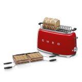 SMEG KENYÉRPIRÍTÓ, retro, 4 szeletes, piros - Image 3
