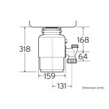 Insinkerator Model  46+2 AS konyhamalac pneumatikus kapcsolóval - 77969T-ISE - Image 2