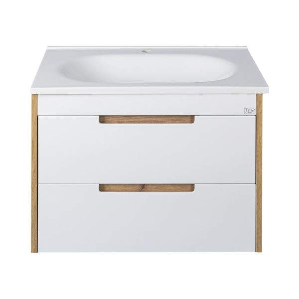 TMP GOLDY 75 fali fürdőszobabútor porcelán mosdóval - 75 cm - 00401046