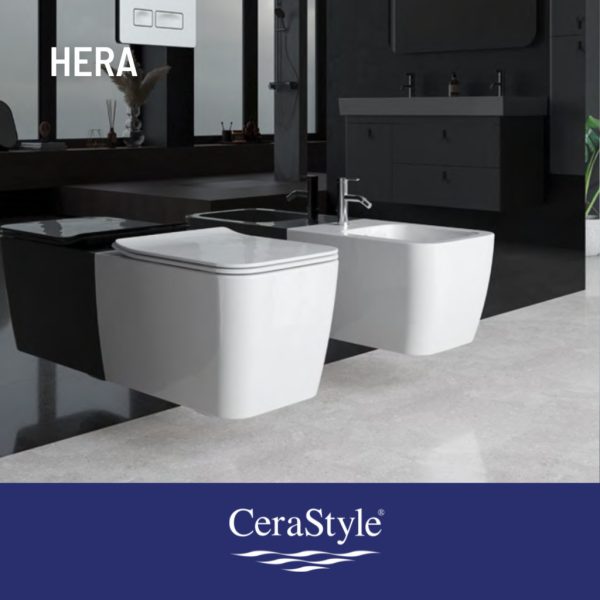 CeraStyle HERA fali WC - rimless - perem nélküli - rejtett szerelésű - mély öblítés - 52 cm - Image 4