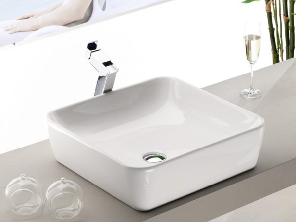 CeraStyle ONE - PULTRA ültethető - Top Counter - porcelán mosdó -  - 46 x 46 cm - Image 2