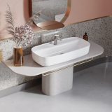 CeraStyle AQUA - PULTRA ültethető - Top Counter - porcelán mosdó - 80 x 40 cm - 077300-u - Image 2