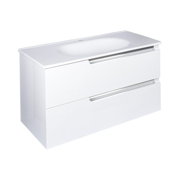 PIRAMIDA EURIDIKA fali függesztett fürdőszobabútor öntött műmárvány mosdóval - 100 x 53 x 48 cm - 100H - Image 2