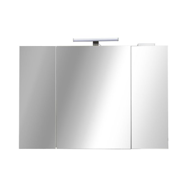 PIRAMIDA AKVA Tükrös fürdőszobai szekrény LED világítással - 100 x 69 x15cm - 100R