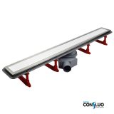 Pestan zuhanyfolyóka Confluo Premium Line fehér üveg 85 cm - 13000285 - Image 3