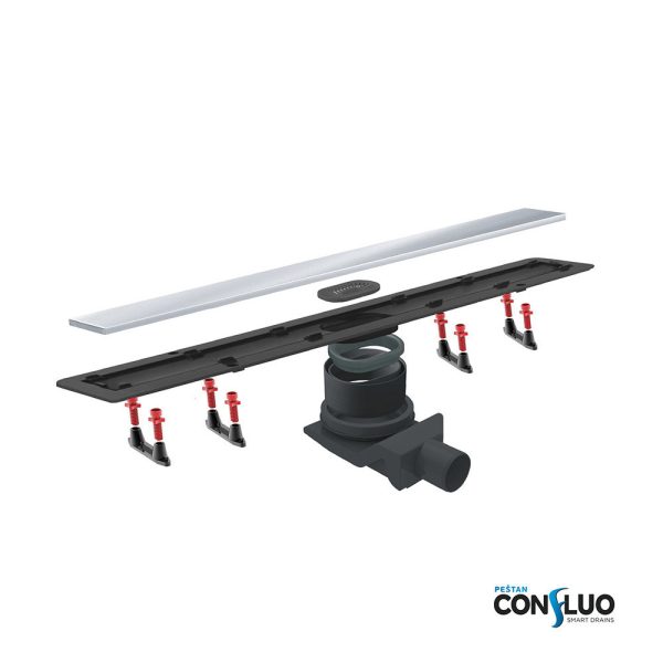 Pestan zuhanyfolyóka Confluo Frameless Line - keret nélküli - 55 cm - 13701230 - Image 4