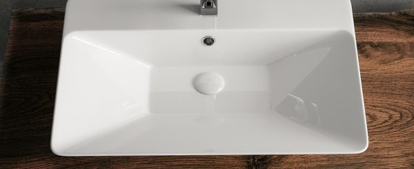 Sanovit TEODORA - PULTRA ültethető - Top Counter - porcelán mosdó -  - 65 x 46 cm - 3066-KL - Image 3